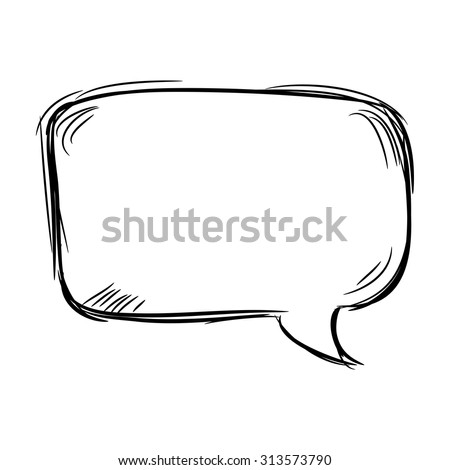 Hand Drawn Speech Bubble Stock Vector 313573790 - Shutterstock