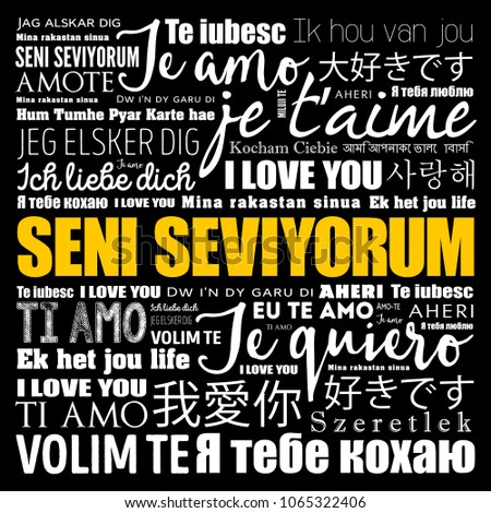 Seni Seviyorum I Love You In Turkish In Different Languages Of The World Seni Seviyorum I Love You In Turkish In Different Languages Of The World