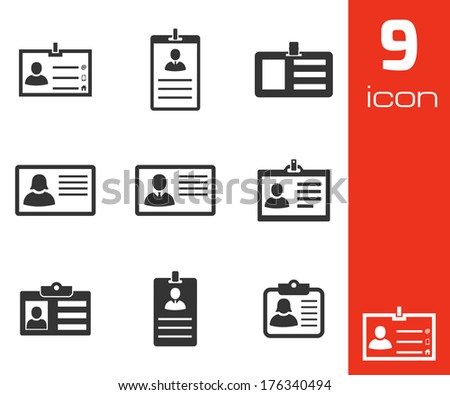 Id Card Stock Images Royalty Free Vectors Shutterstock Vector Black
