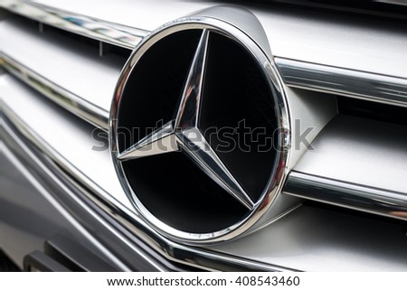 BANGKOK, THAILAND - FEBRUARY 29, 2016 : Mercedes Benz C-200, compact luxury car line production from German automobile manufacturer.