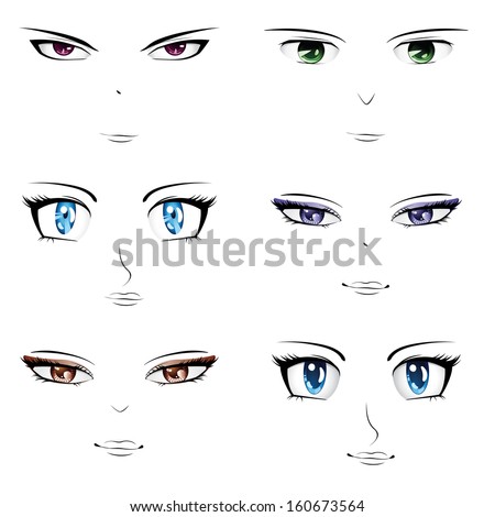 Anime Eyes Stock Photos, Images, & Pictures | Shutterstock