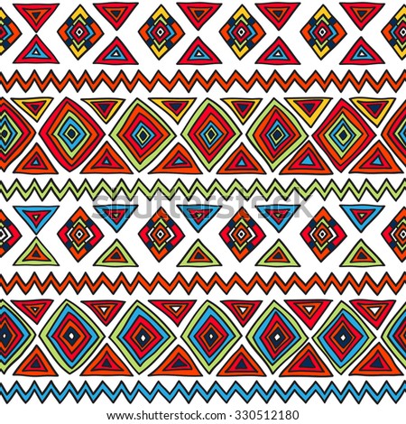 Seamless Ethnic Pattern Textile Design Stylish Stock Vector 294232352 ...