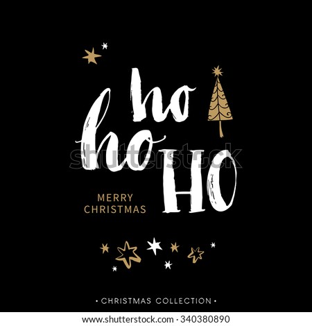 Merry Christmas Hand Lettering Stock Images, Royalty-Free 