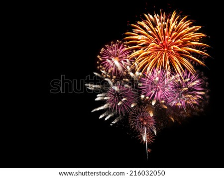 Fireworks light up the sky with dazzling display