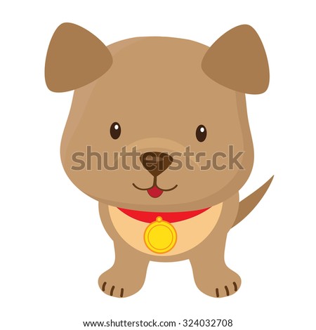 Puppy Dog Vector Illustration Stock Vector 364328639 - Shutterstock
