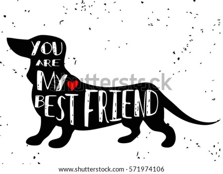Download Typographic Poster Cat Silhouette Phrase You Stock Vector ...