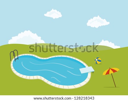 Cartoon Swimming Pool Stock Images, Royalty-Free Images & Vectors  Shutterstock