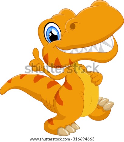 Dinosaur Cartoon Stockafbeeldingen Rechtenvrije Afbeeldingen En Cute Gambar Dinosaurus
