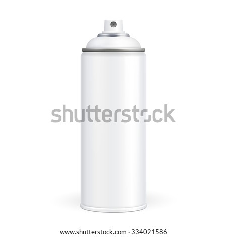 White Paint Aerosol Spray Metal 3d Stock Vector 334021586 - Shutterstock