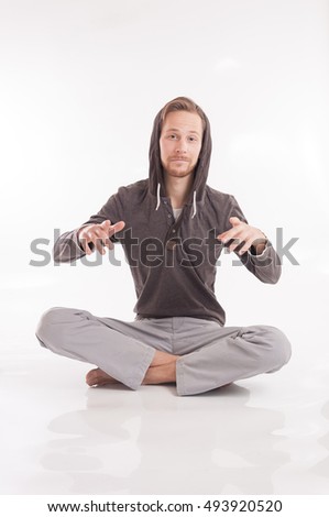 Young adult hand signs Orgasm with electric