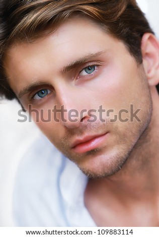 portrait of young appealing man