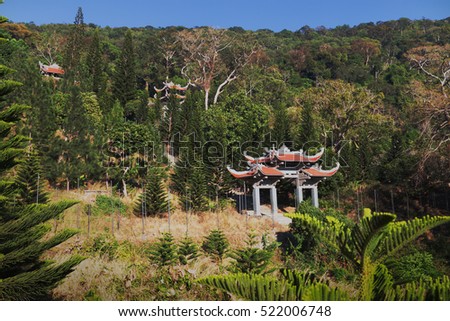 Temple of Nirvana Buddha on Ta Cu mountain Linh Son Truong Tho temple at Phan Thiet, Binh Thuan province, Vietnam
