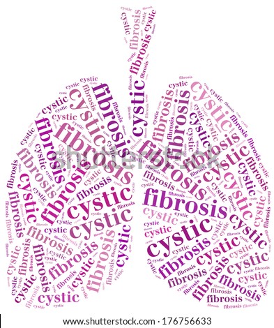 word cloud cystic fibrosis related in shape of lungs healthcare or medical concept - Cystic Fibrosis Color word cloud cystic fibrosis related in shape of lungs healthcare or medical concept - Cystic Fibrosis Color