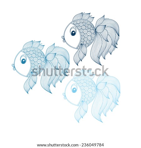 Abstract Tropical Fish