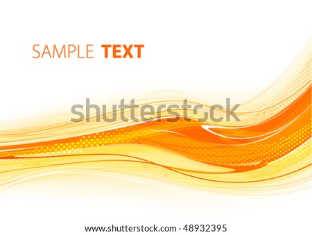 Orange Abstract Background Vector Stock Vector 54782029 - Shutterstock