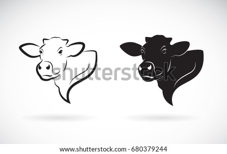 Vector Image Cow On White Background Stock Vector 155730917 - Shutterstock