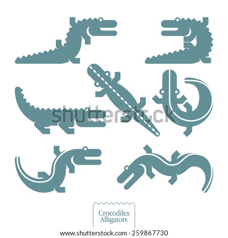 Alligator Silhouette Stock Images, Royalty-Free Images & Vectors