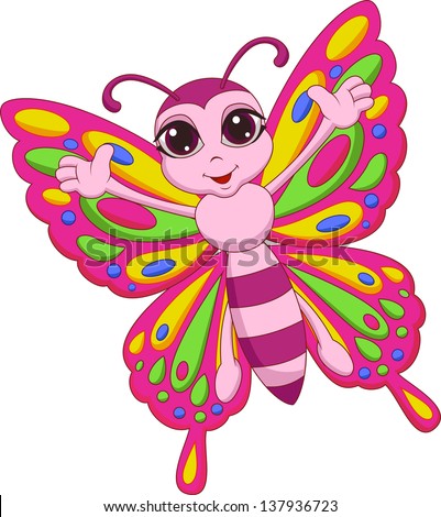 Cartoon Butterfly Stock Images, Royalty-Free Images & Vectors ...