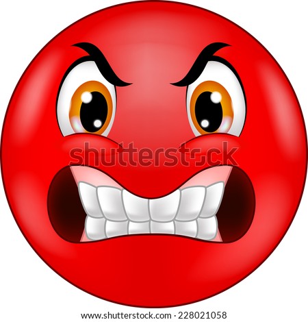 Angry Face Stock Images Royalty Free Vectors Shutterstock Smiley Emoticon