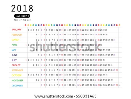 template for calendar