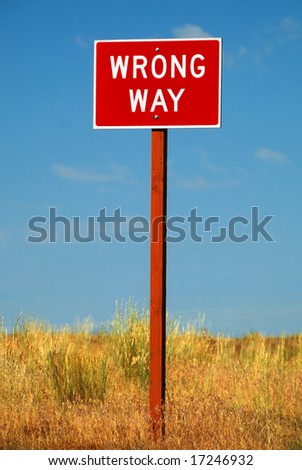 Wrong way sign Stock Photos, Images, & Pictures | Shutterstock