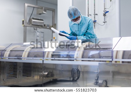 scientist conducting an audit of the company