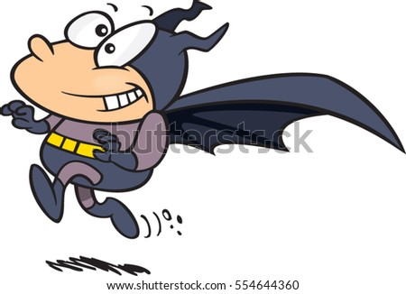 stock vector cartoon boy wearing a superhero bat costume 554644360