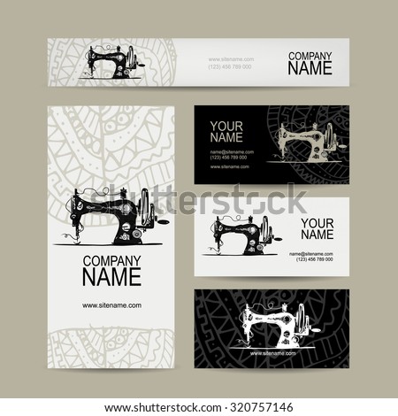 sewing business cards