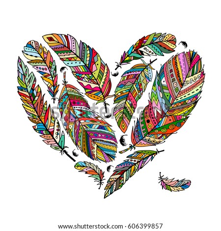 Download Feather Heart Stock Images, Royalty-Free Images & Vectors ...