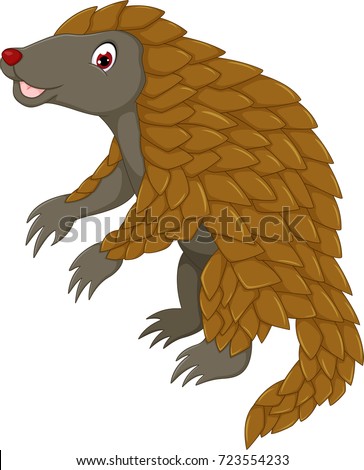 Cute Cartoon Cute Pangolin Drawing - Cute Drawings - How to Draw a Cute