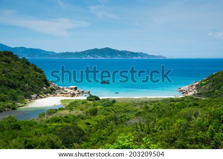 Beautiful beach in Ninh Thuan, Vietnam