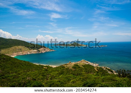 Beautiful beach in Ninh Thuan, Vietnam