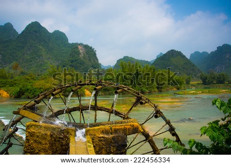 Landscape in Cao Bang, Vietnam