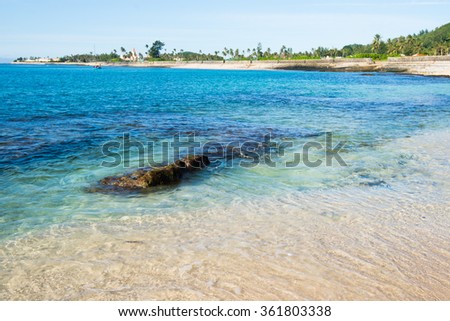 Beautiful seascape in Ly Son island, Quang Ngai, Vietnam