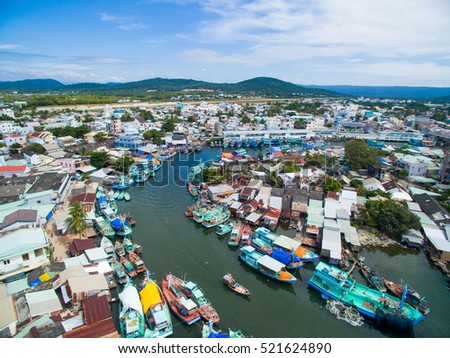 Phu Quoc island from drone. Kien Giang, Vietnam