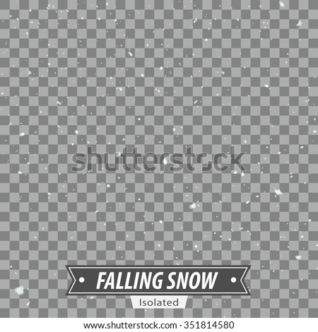 Isolated Falling Snow / EPS10 Vector