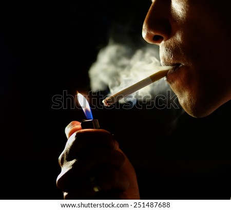 Lighting cigarette Stock Photos, Images, & Pictures | Shutterstock