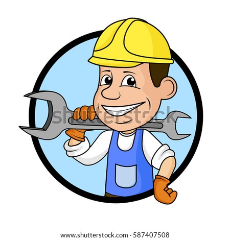 Builder Wearing Personal Protection Equipment Safety Stock Vector ...