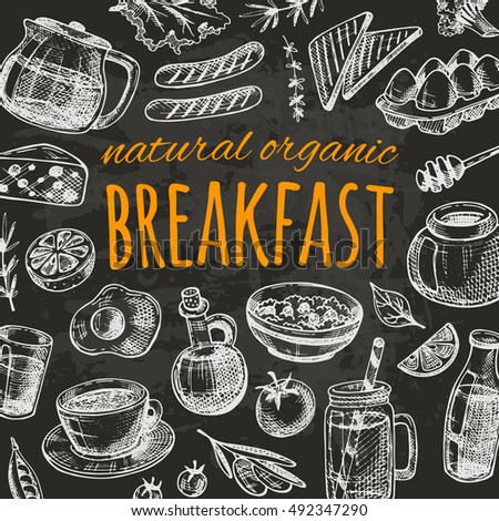 Restaurant Kitchen Hand brunch card elements kitchen hand drawn stock vector 554183056 Restaurant Kitchen Hand brunch card elements kitchen hand drawn stock vector 554183056