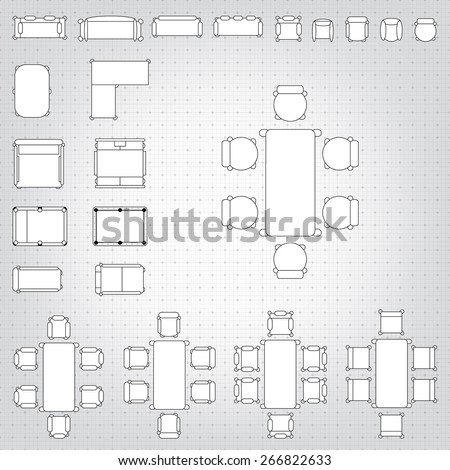 Blueprint Interior Design Set set simple 2d flat vector icons stock vector 266822633 shutterstock Blueprint Interior Design Set set simple 2d flat vector icons stock vector 266822633 shutterstock