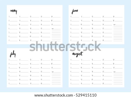 monthly calendar july