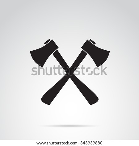 Two Crossed Hammers Symbol Isolated Vector Stock Vector 169645799 ...