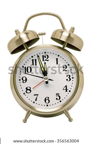 Analog Clock Showing 5pm 5am Signaling Stock Photo 10755523 - Shutterstock