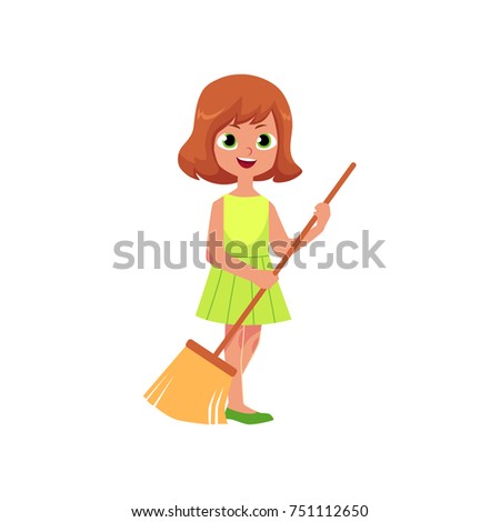 Kid Sweeping Stock Images, Royalty-Free Images & Vectors | Shutterstock