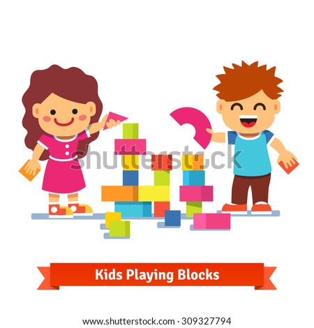 Kids Building Blocks Stock Images, Royalty-Free Images & Vectors ...