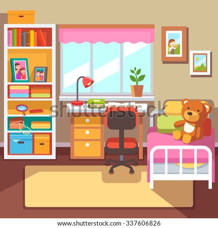 Study Interior Design Vector View