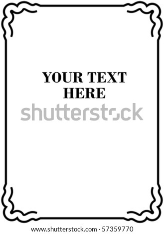 Vector Decorative Frame On White Background Stock Vector 57366643 ...