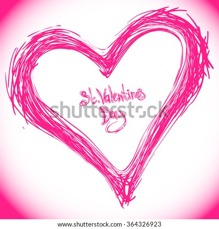 Scribble Heart Stock Images, Royalty-Free Images & Vectors | Shutterstock