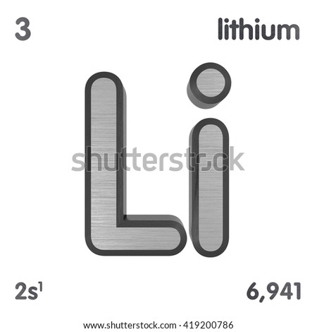 periodic table of elements lithium 3d title isolated on white 3d rendering - Periodic Table Symbol For Lithium periodic table of elements lithium 3d title isolated on white 3d rendering - Periodic Table Symbol For Lithium