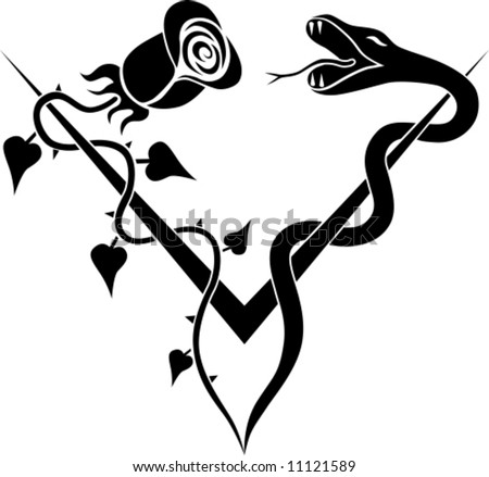 v rose snake tattoo tattoo design stock vector 11121589 shutterstock v rose snake tattoo tattoo design stock vector 11121589 shutterstock